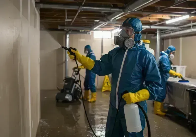 Basement Sanitization and Antimicrobial Treatment process in La Grange, IL